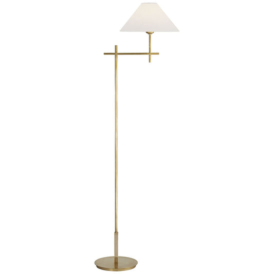 Hackney Bridge Arm Floor Lamp - Hand-Rubbed Antique Brass | Open Box - Light House Co.