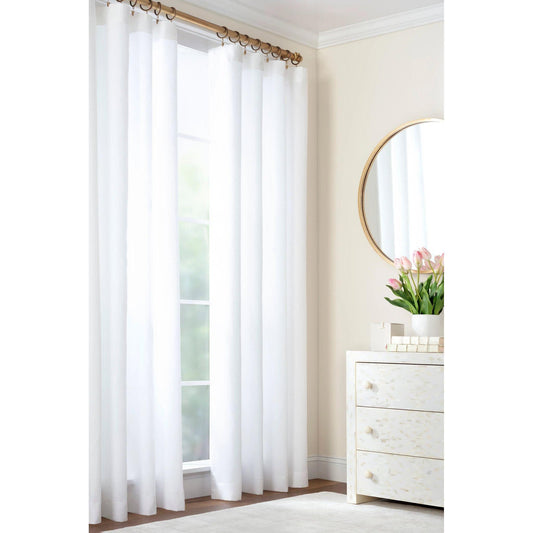 Lush Linen Curtain Panel | White | Home Accessories | Annie Selke - Light House Co.