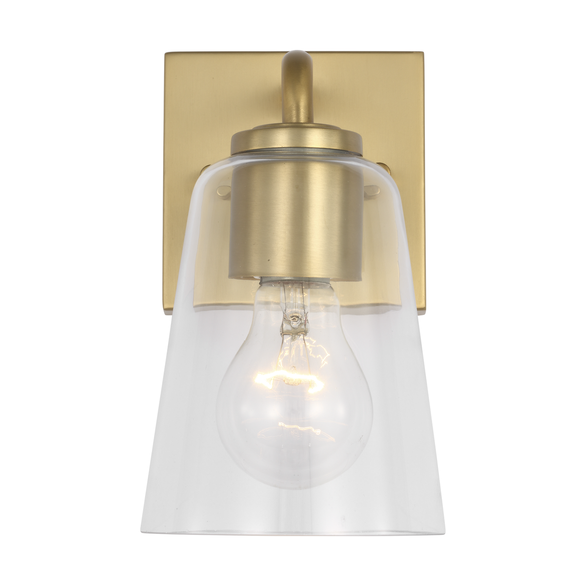 Miles Small Clear Glass Vanity | Light House Co.
