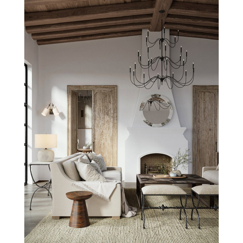 Tirrell Black Chandelier | Chandeliers | Currey & Company - Light House Co.
