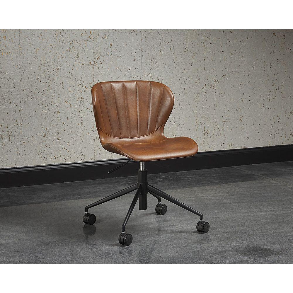 Arabella Office Chair - Bravo Cognac - Light House Co.