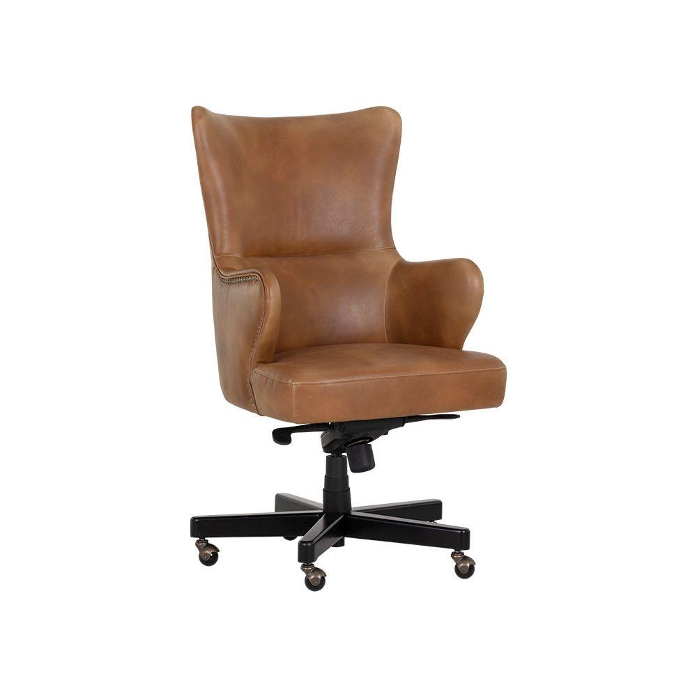 Hubert Office Chair - Tobacco Tan - Light House Co.