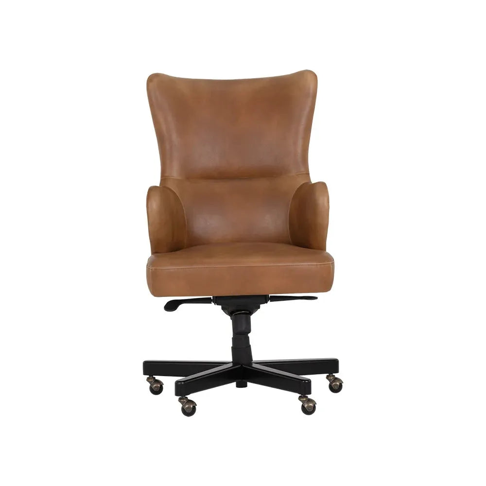 Hubert Office Chair - Tobacco Tan - Light House Co.