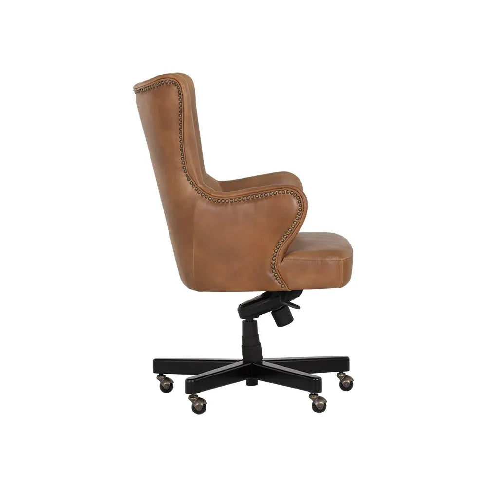 Hubert Office Chair - Tobacco Tan - Light House Co.