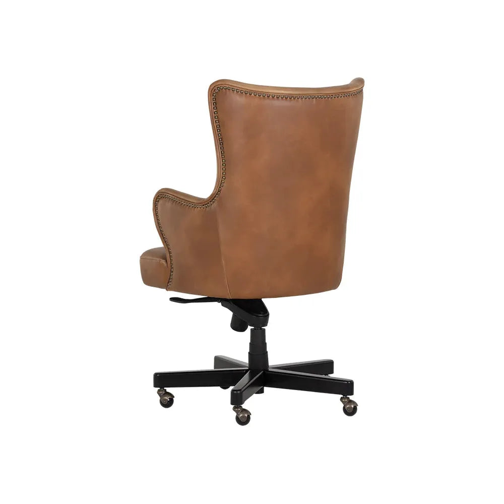 Hubert Office Chair - Tobacco Tan - Light House Co.