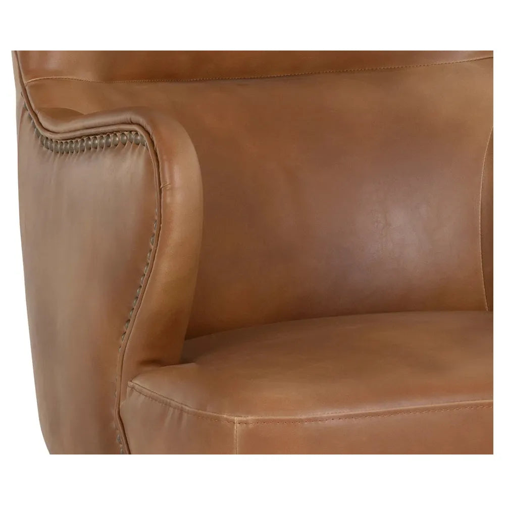 Hubert Office Chair - Tobacco Tan - Light House Co.