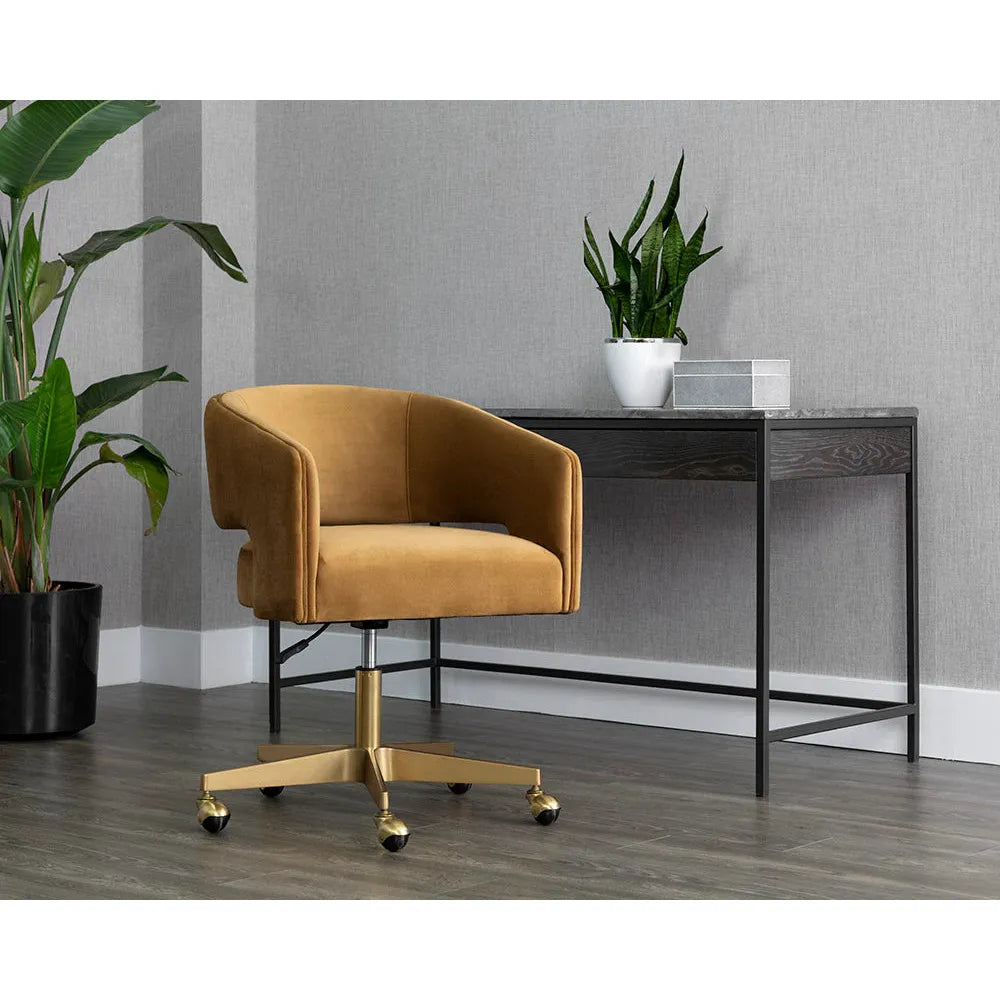 Claren Office Chair - Gold Sky - Light House Co.