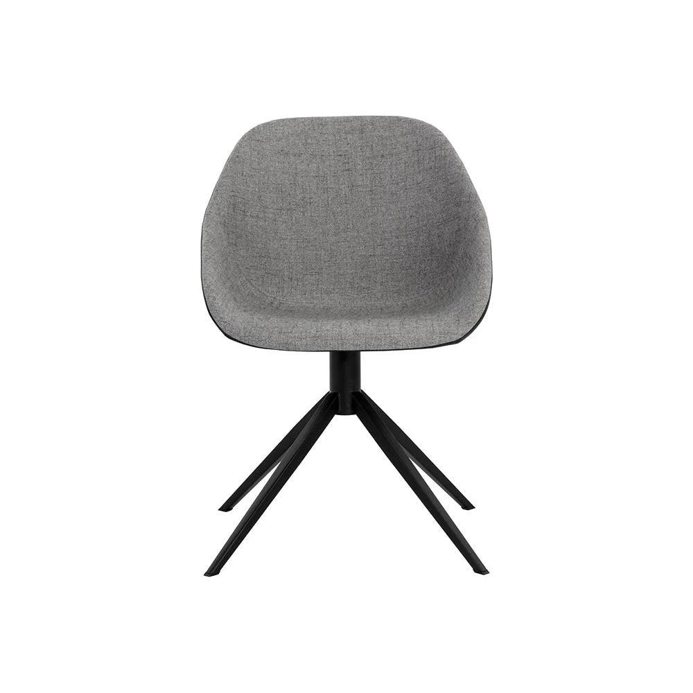 Mccoy Swivel Chair - Nightfall Black / November Grey - Light House Co.