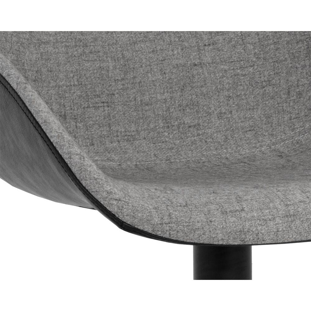 Mccoy Swivel Chair - Nightfall Black / November Grey - Light House Co.