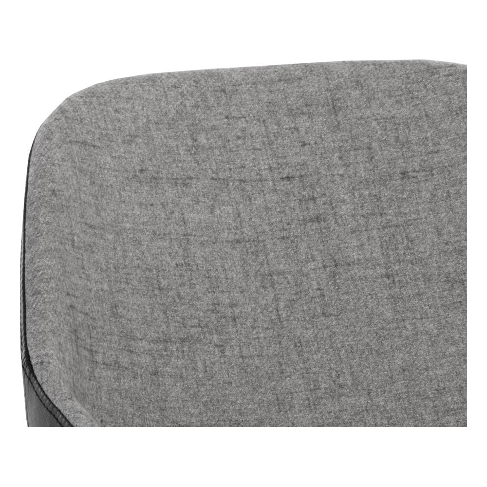 Mccoy Swivel Chair - Nightfall Black / November Grey - Light House Co.