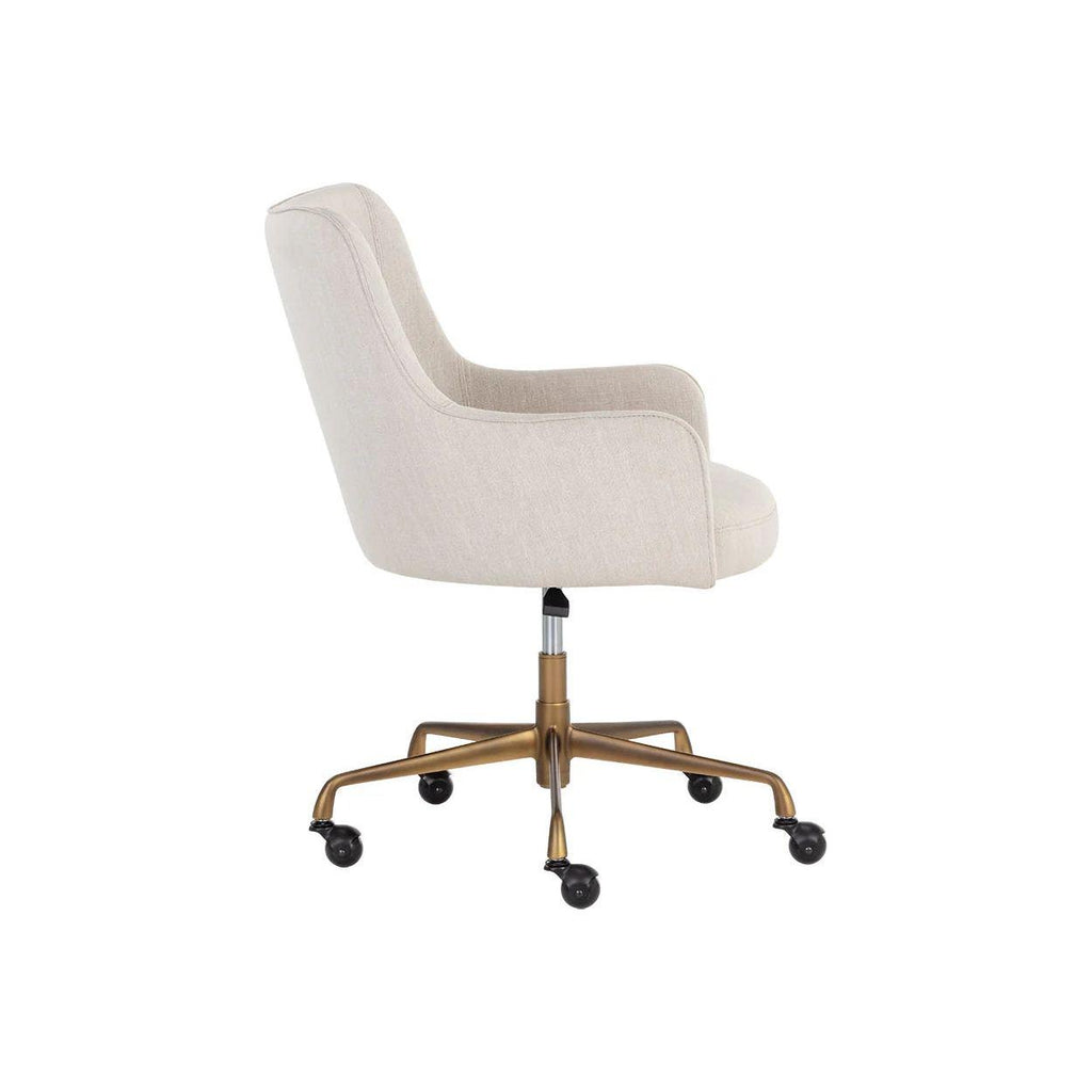 Franklin Office Chair - Beige Linen - Light House Co.