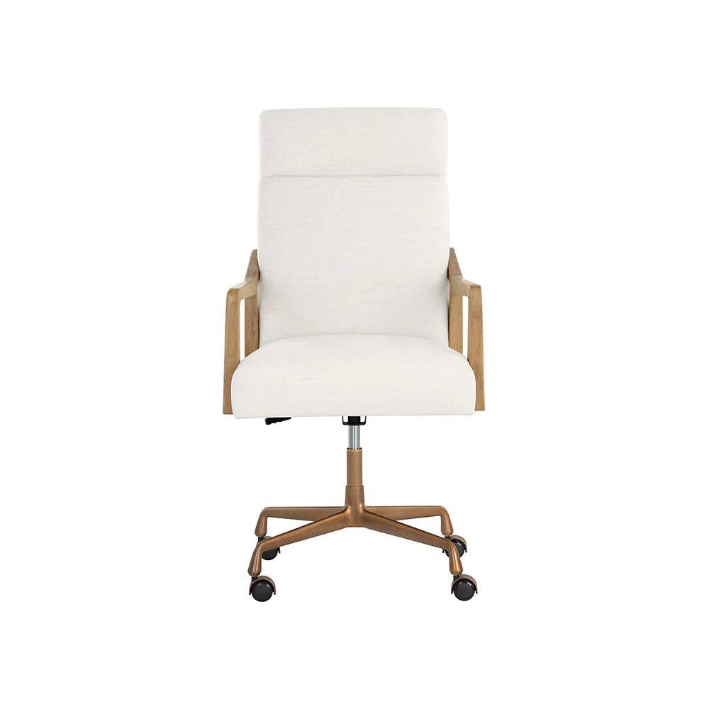 Collin Office Chair - Natural/Heather Ivory Tweed - Light House Co.