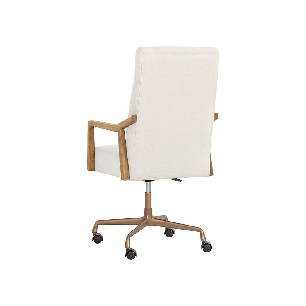 Collin Office Chair - Natural/Heather Ivory Tweed - Light House Co.