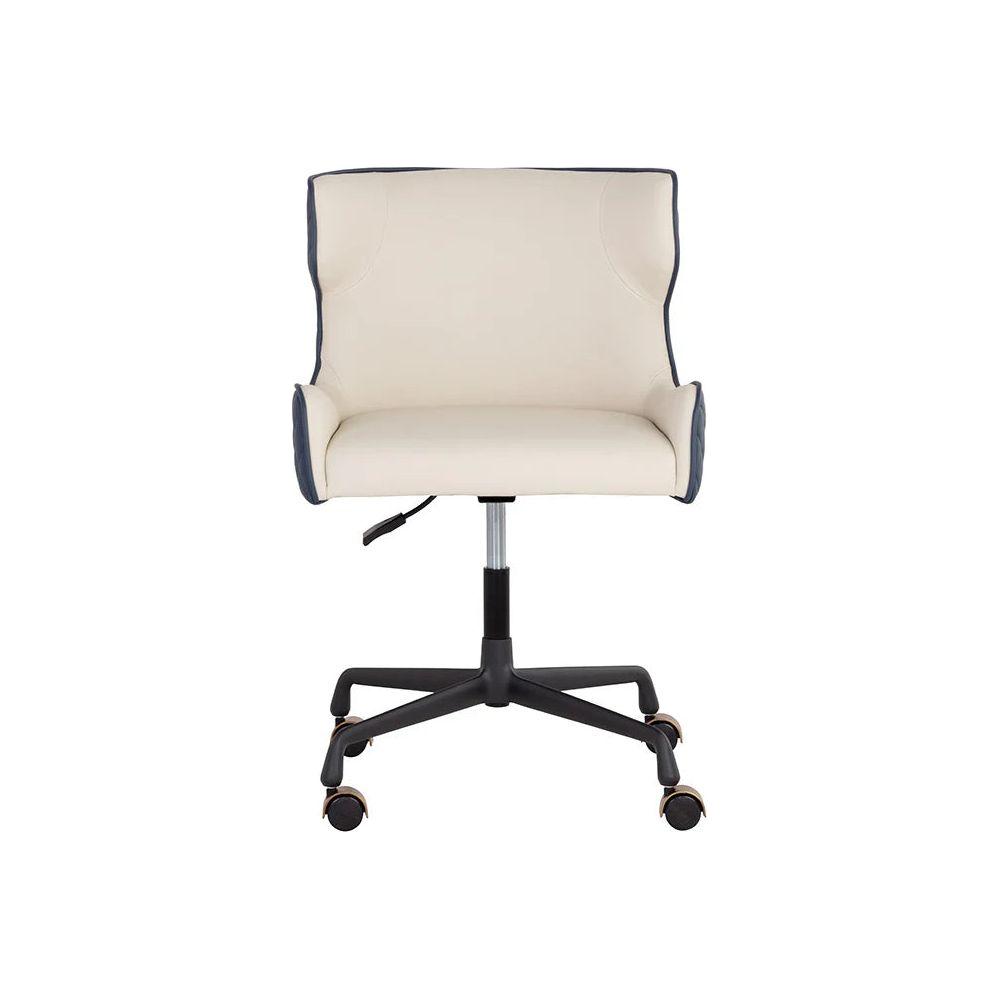 Gianni Office Chair -  Dillon Cream / Dillon Thunder - Light House Co.