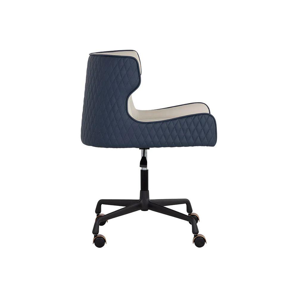 Gianni Office Chair -  Dillon Cream / Dillon Thunder - Light House Co.