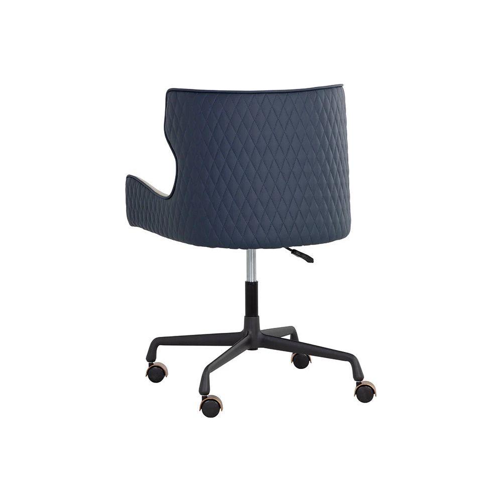 Gianni Office Chair -  Dillon Cream / Dillon Thunder - Light House Co.
