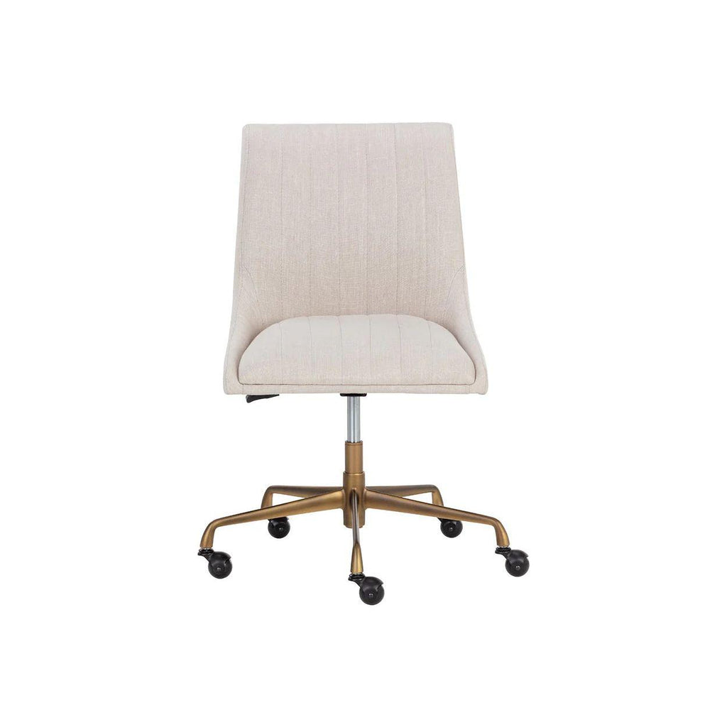 Halden Office Chair - Beige Linen - Light House Co.