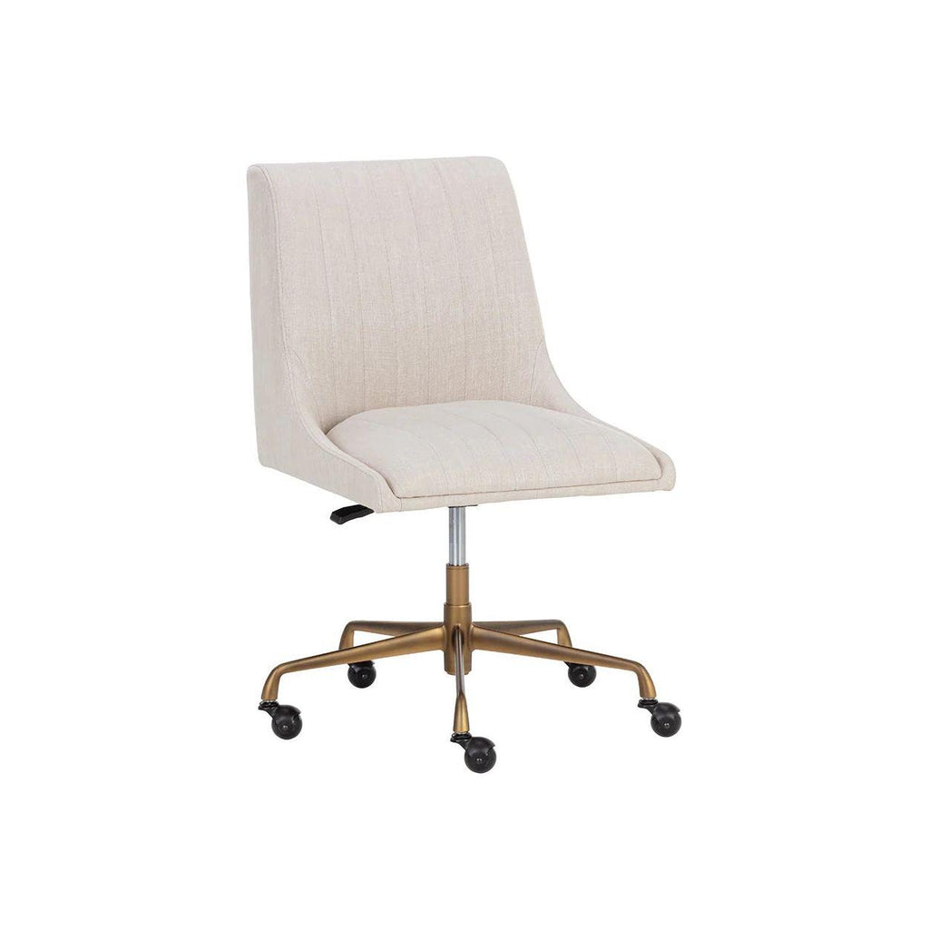 Halden Office Chair - Beige Linen - Light House Co.