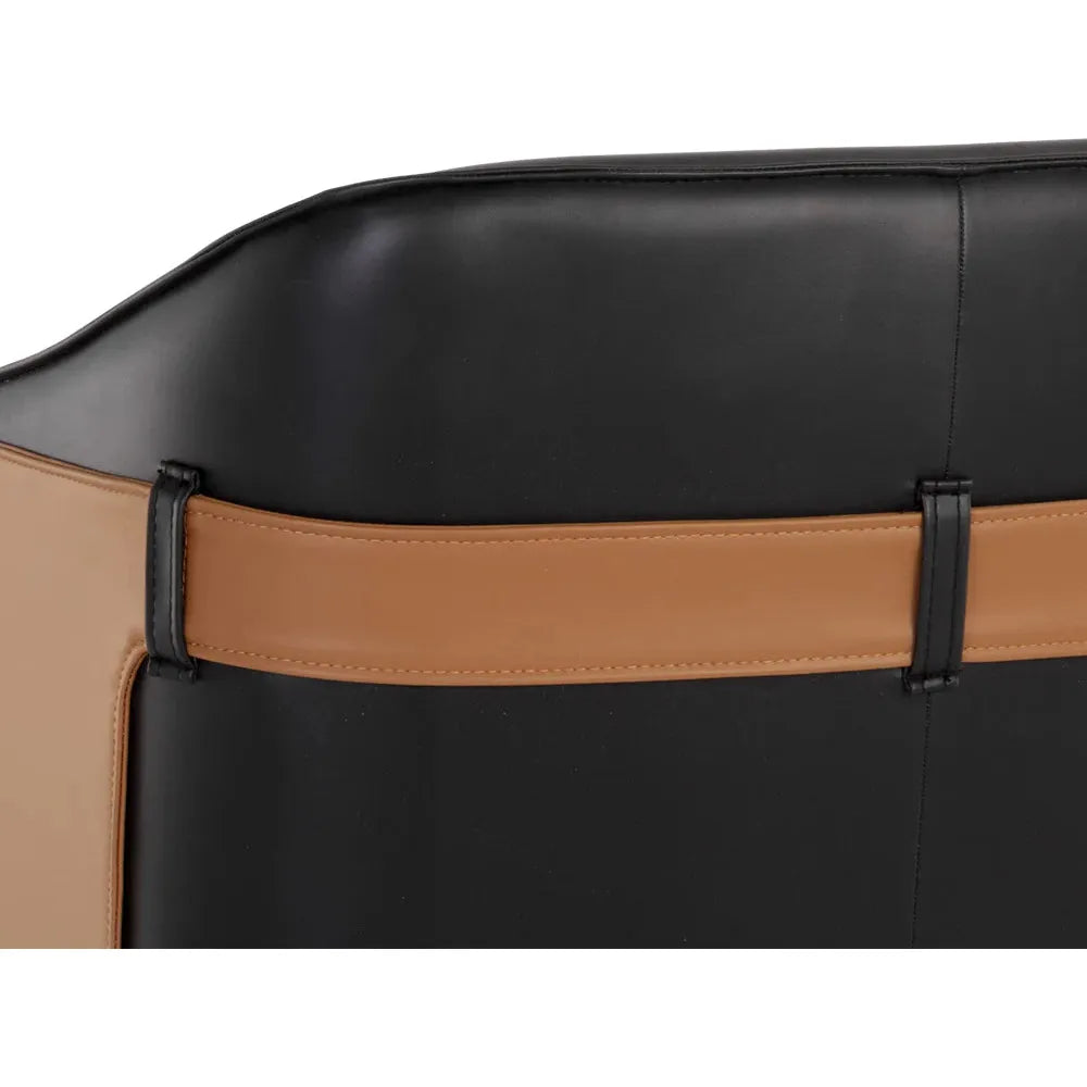 Carter Office Chair - Napa Black / Napa Cognac - Light House Co.