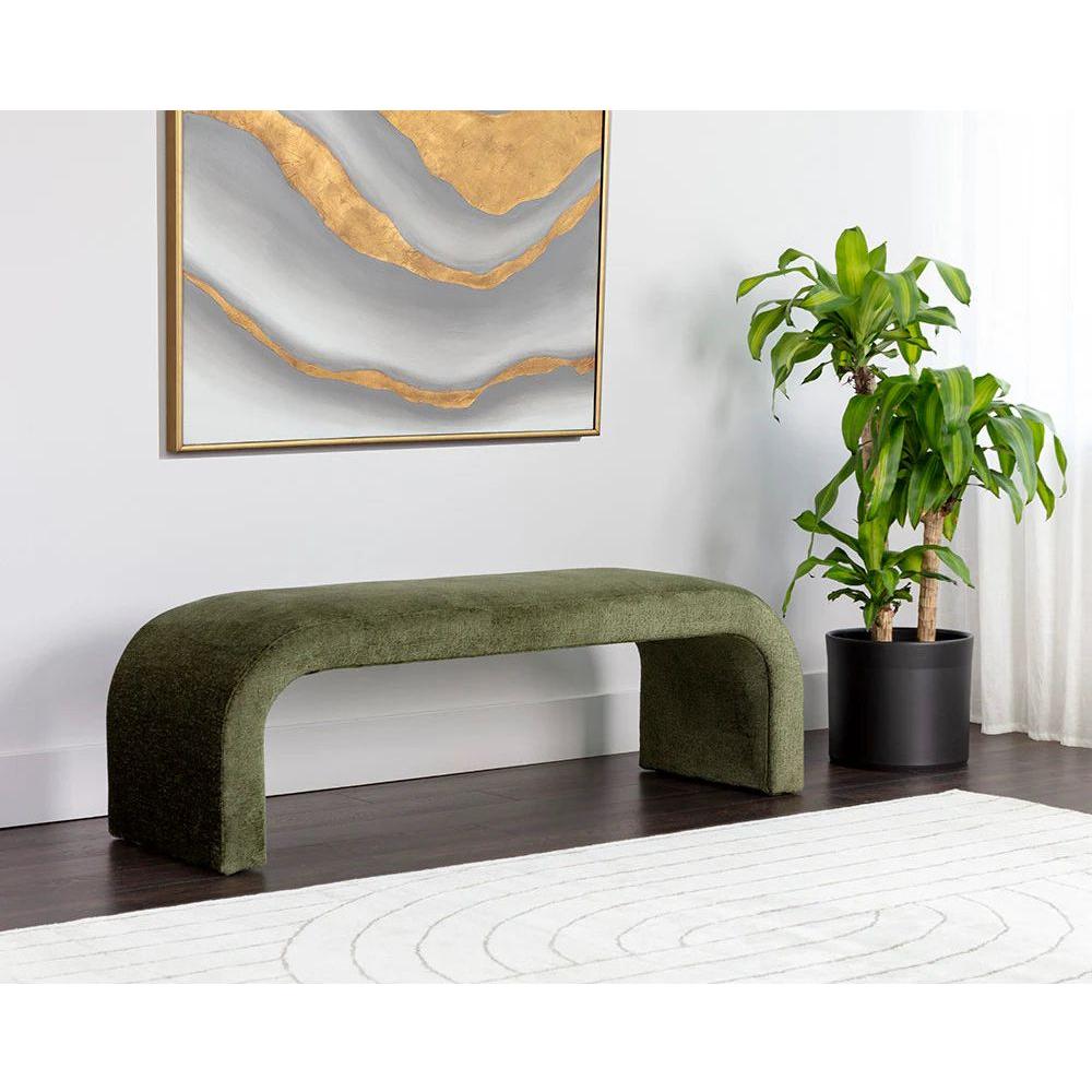 Nahara Bench - Bergen Olive - Light House Co.