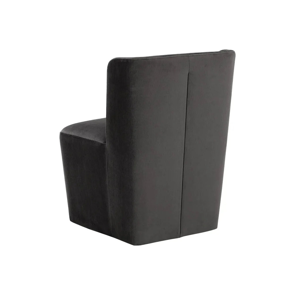 Amita Wheeled Dining Chair - Light House Co.