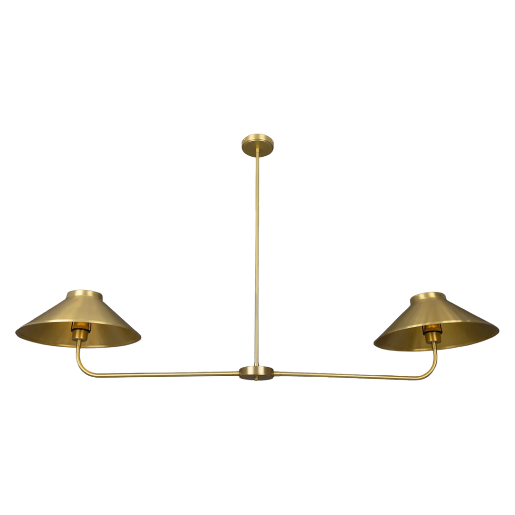 Princeton Modern Brass Island Chandelier - Light House Co.