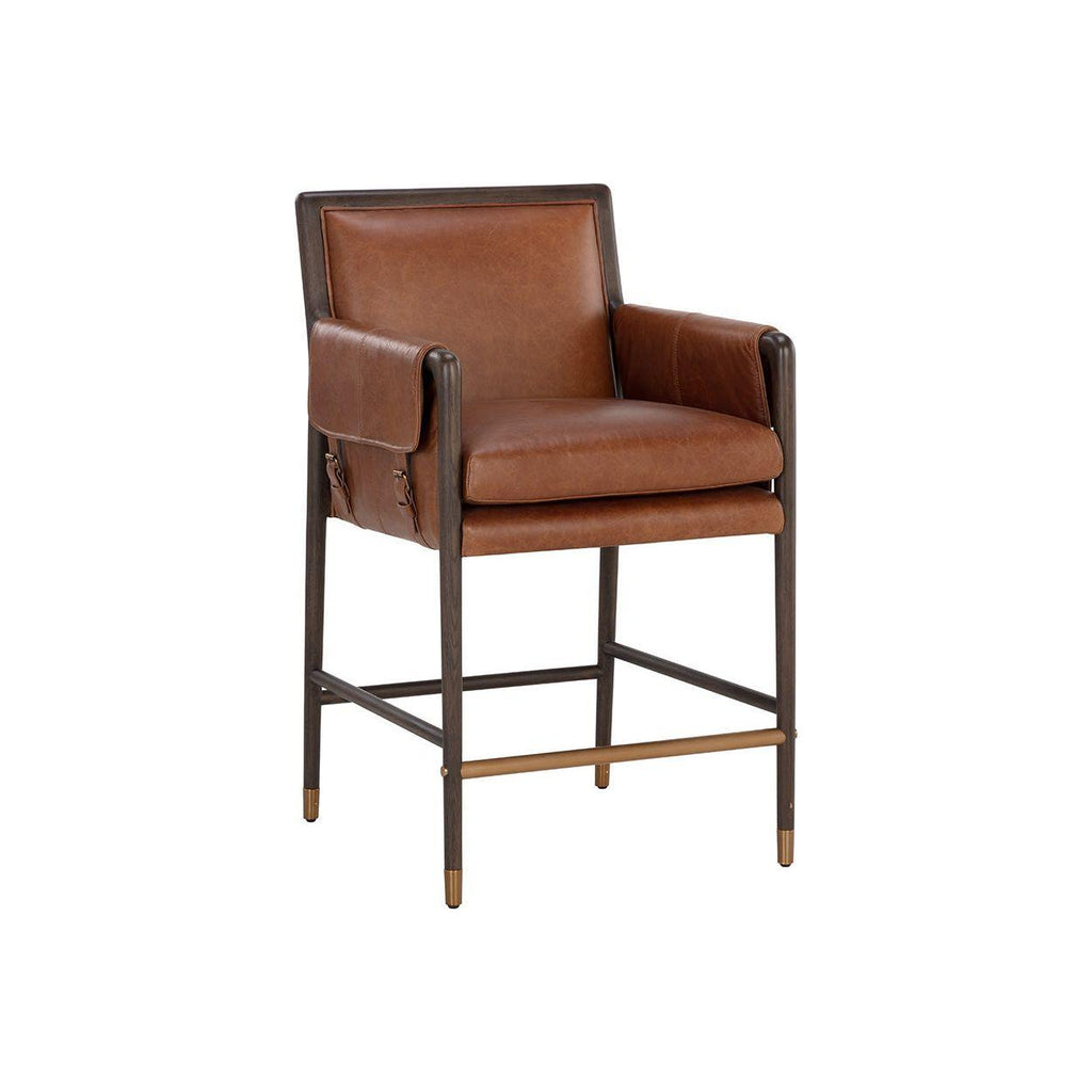 Mauti Counter Stool - Brown - Light House Co.
