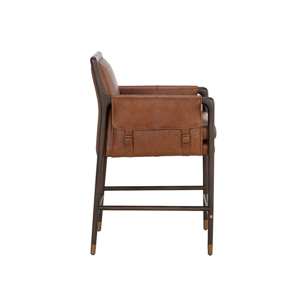 Mauti Counter Stool - Brown - Light House Co.
