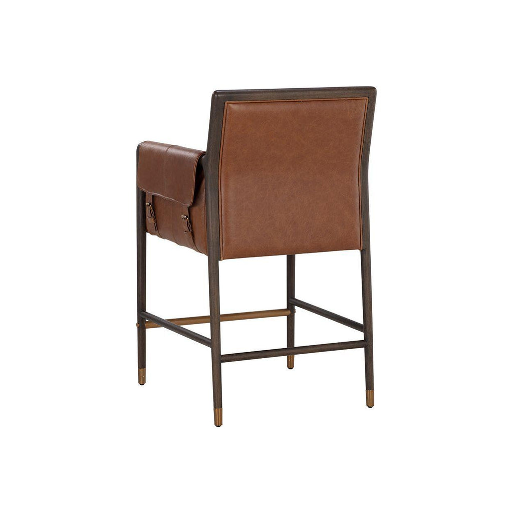 Mauti Counter Stool - Brown - Light House Co.