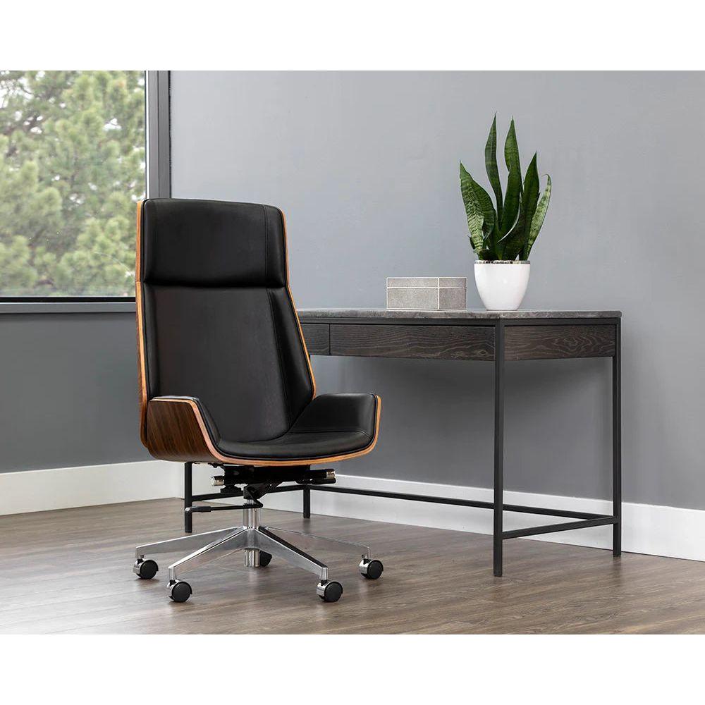 Rhett Office Chair - Dillon Black - Light House Co.