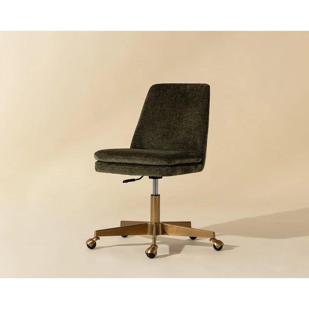 Berget Office Chair - Bergen Olive - Light House Co.