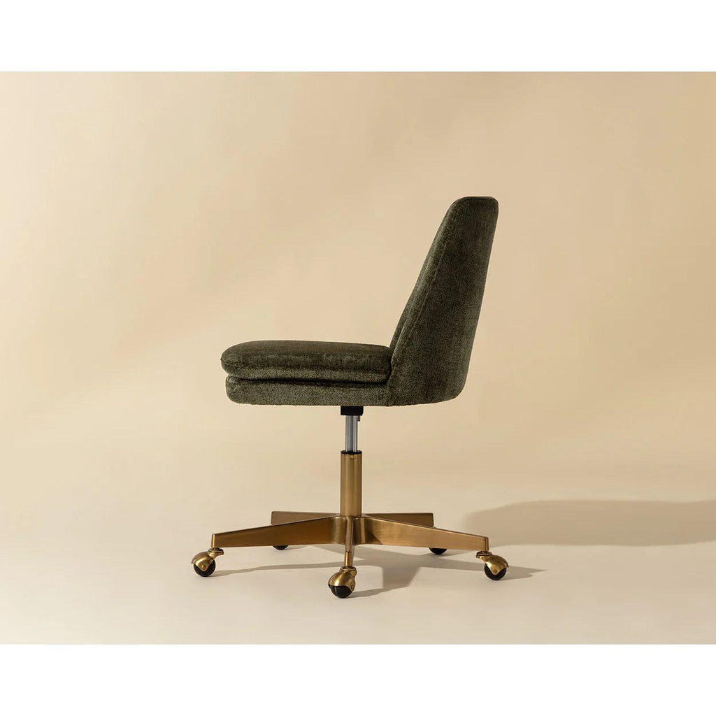 Berget Office Chair - Bergen Olive - Light House Co.