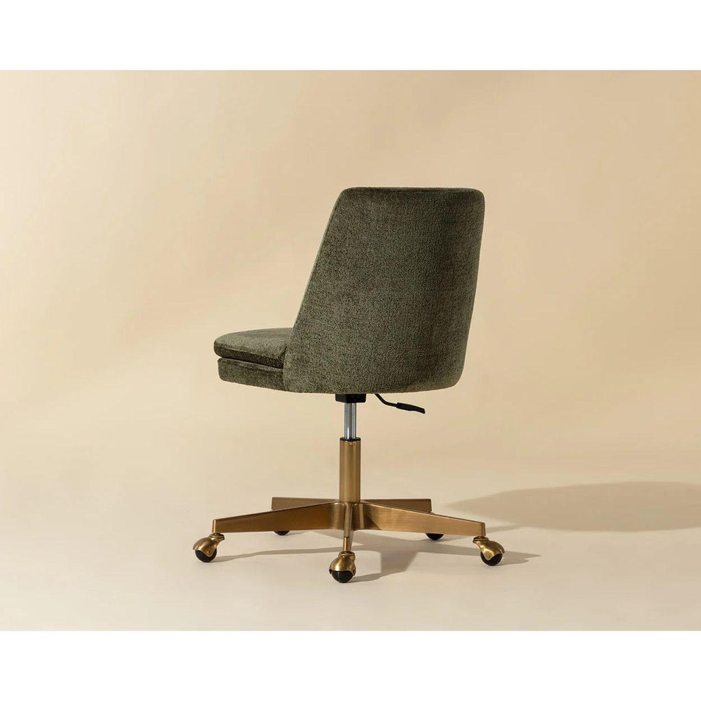 Berget Office Chair - Bergen Olive - Light House Co.