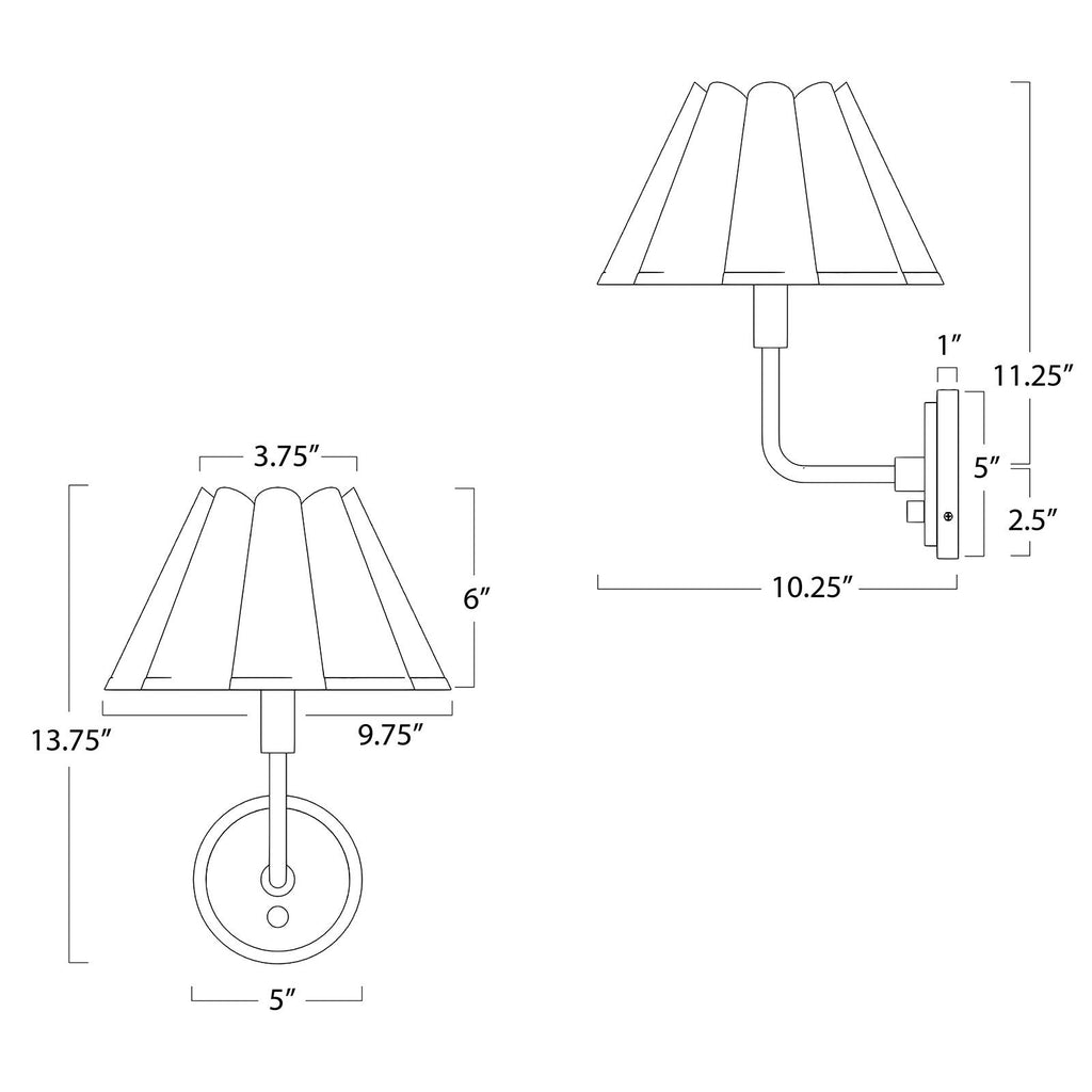 Polly Sconce Single - Light House Co.