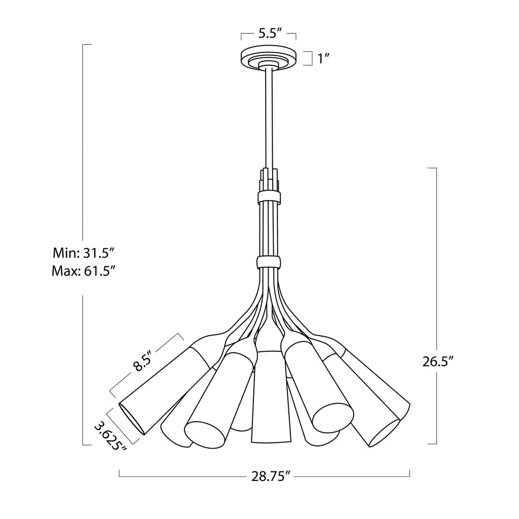 Mousseaux Chandelier - Light House Co.