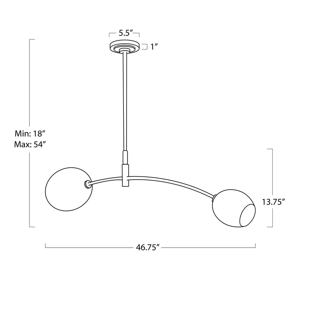 Artemis Double Pendant - Light House Co.