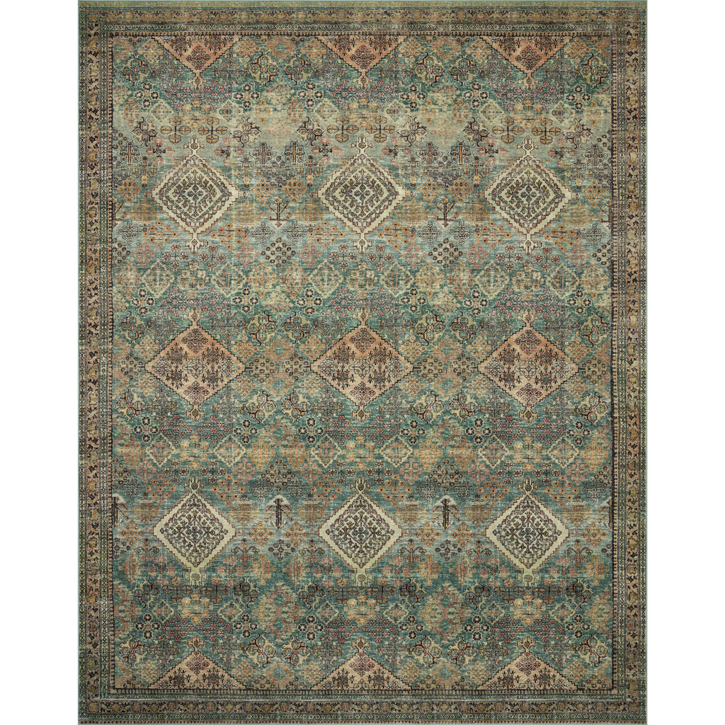 Sinclair Turquoise / Multi  Rug | Magnolia Home by Joanna Gaines x Loloi - Light House Co.