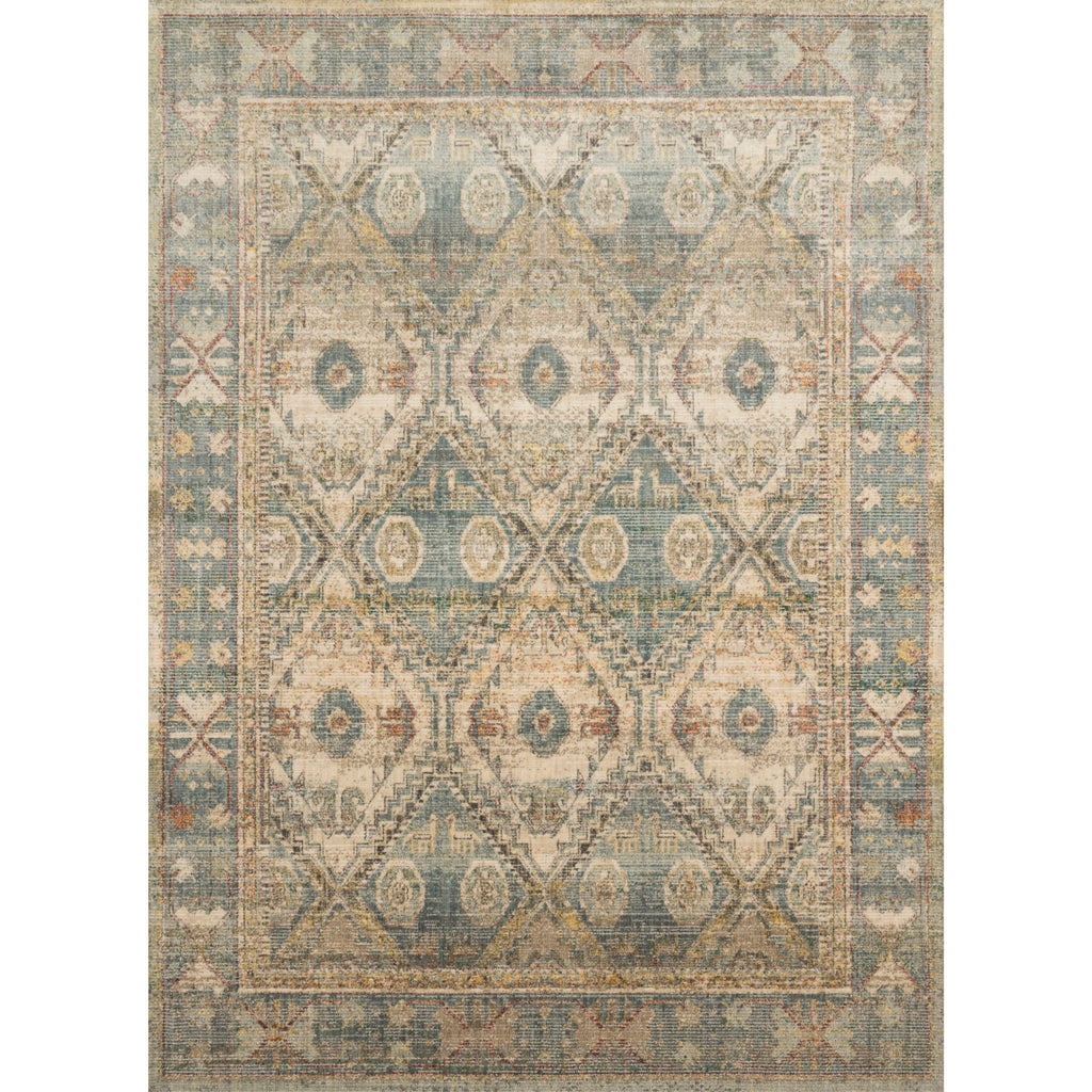 Linnea Natural / Sky  Rug | Magnolia Home by Joanna Gaines x Loloi - Light House Co.