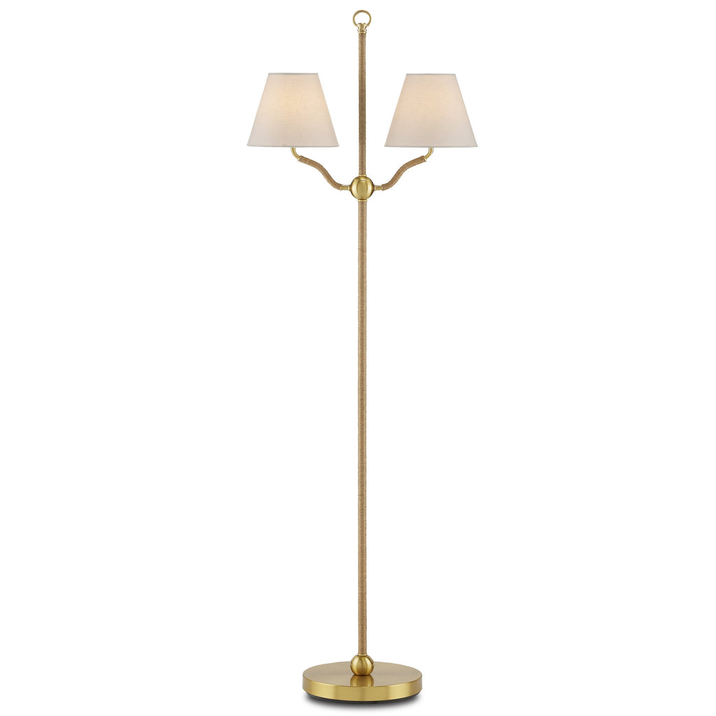 Sirocco Brass Floor Lamp - Light House Co.