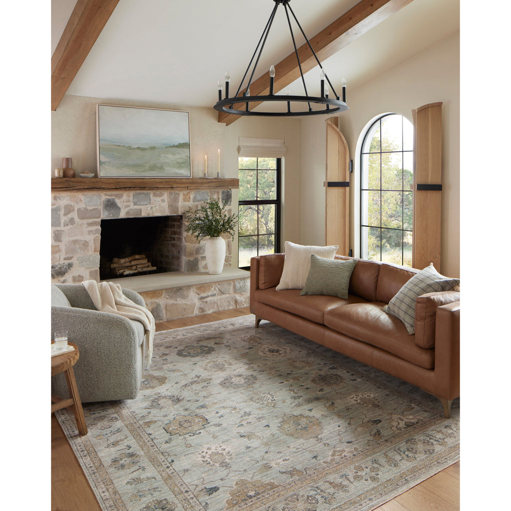 Millie Sky / Gold  Rug | Magnolia Home by Joanna Gaines x Loloi - Light House Co.