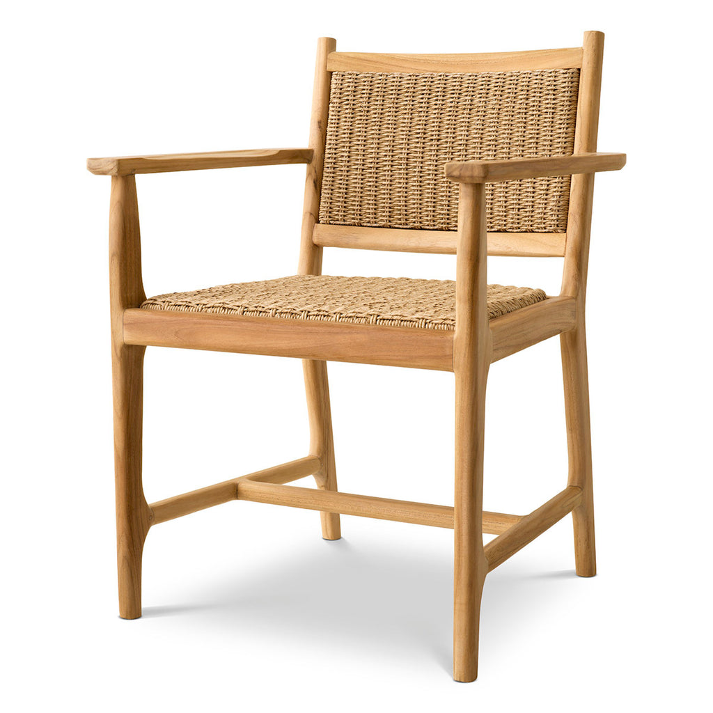 Pivetti Outdoor Dining Chair with Arm - Light House Co.
