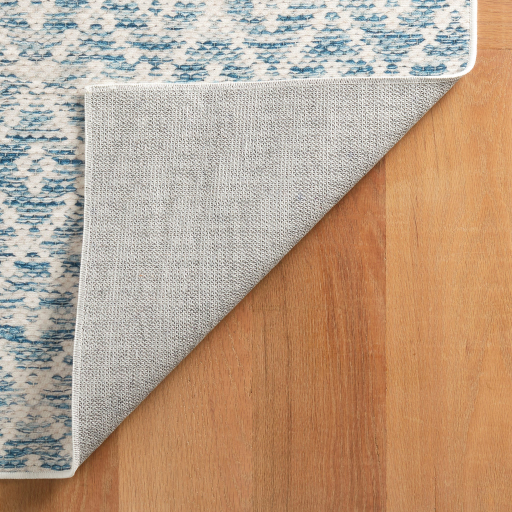 Melange Diamond Blue Rug - Light House Co.