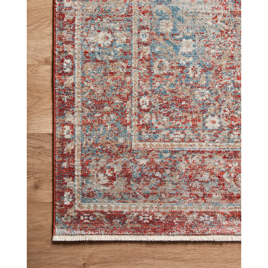 Elise Sky / Red  Rug | Magnolia Home by Joanna Gaines x Loloi - Light House Co.