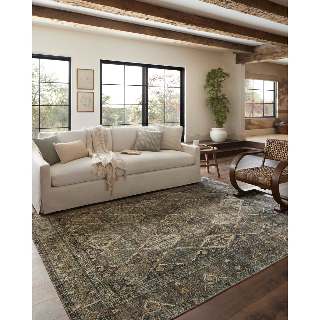 Banks Spice / Blue  Rug | Magnolia Home by Joanna Gaines x Loloi - Light House Co.