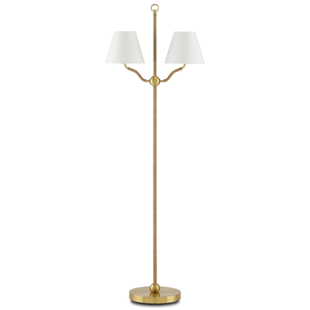 Sirocco Brass Floor Lamp - Light House Co.