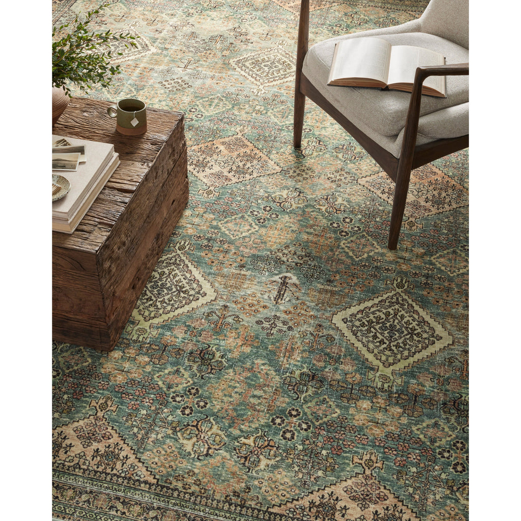 Sinclair Turquoise / Multi  Rug | Magnolia Home by Joanna Gaines x Loloi - Light House Co.