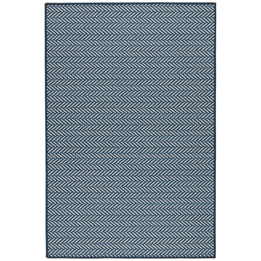 Herringbone Navy Rug - Light House Co.