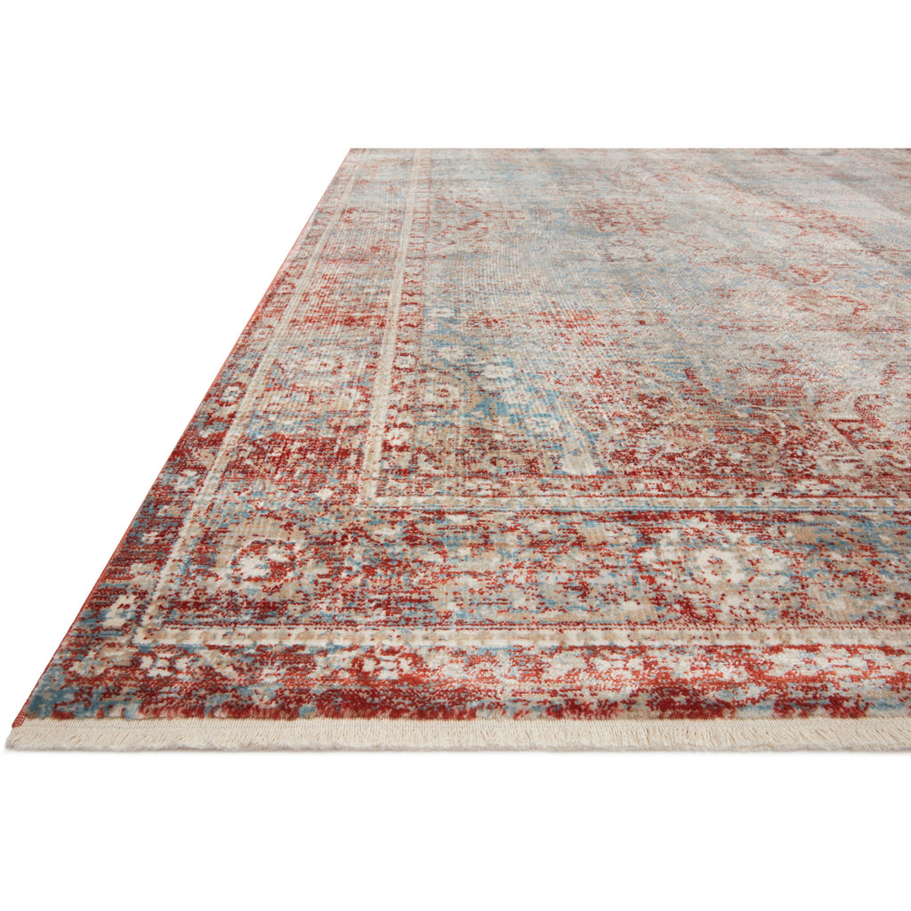 Elise Sky / Red  Rug | Magnolia Home by Joanna Gaines x Loloi - Light House Co.