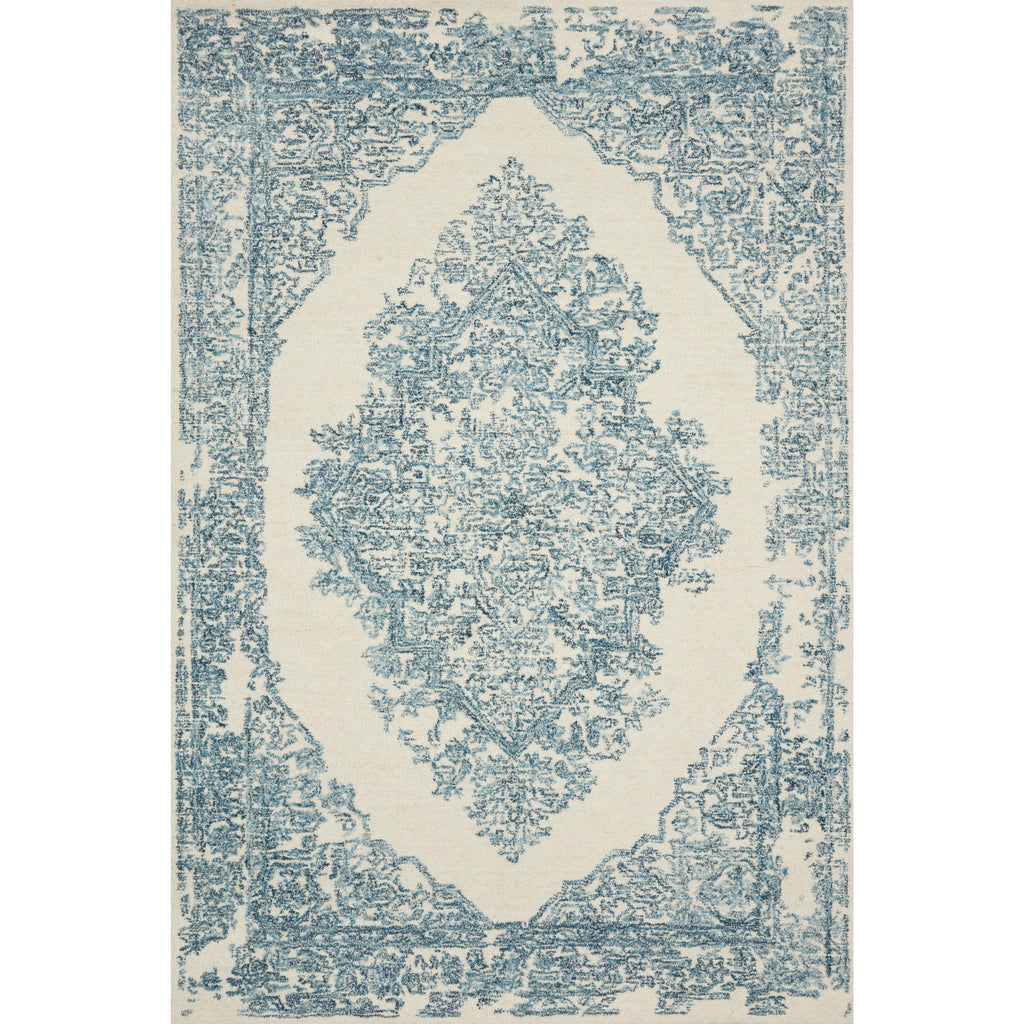 Annie White / Blue  Rug | Magnolia Home by Joanna Gaines x Loloi - Light House Co.