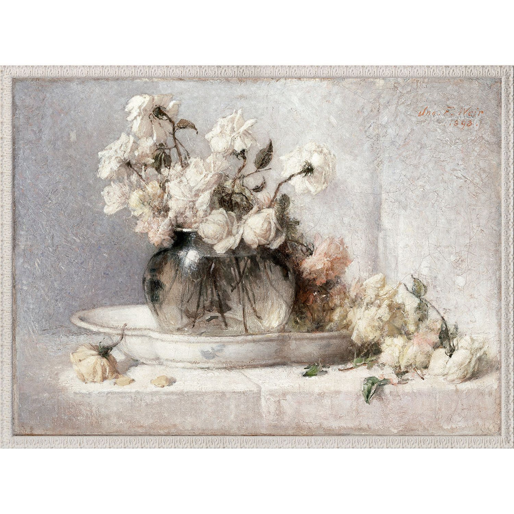 Roses In A Glass Vassel - Light House Co.
